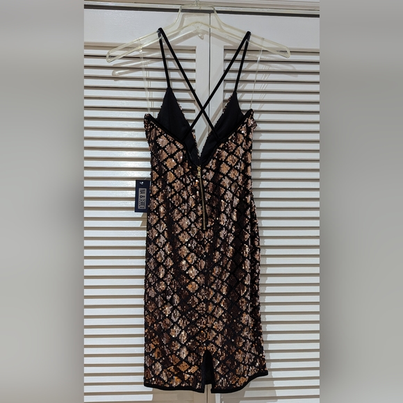 Privy Black with Rose gold sequins dress - Picture 6 of 10